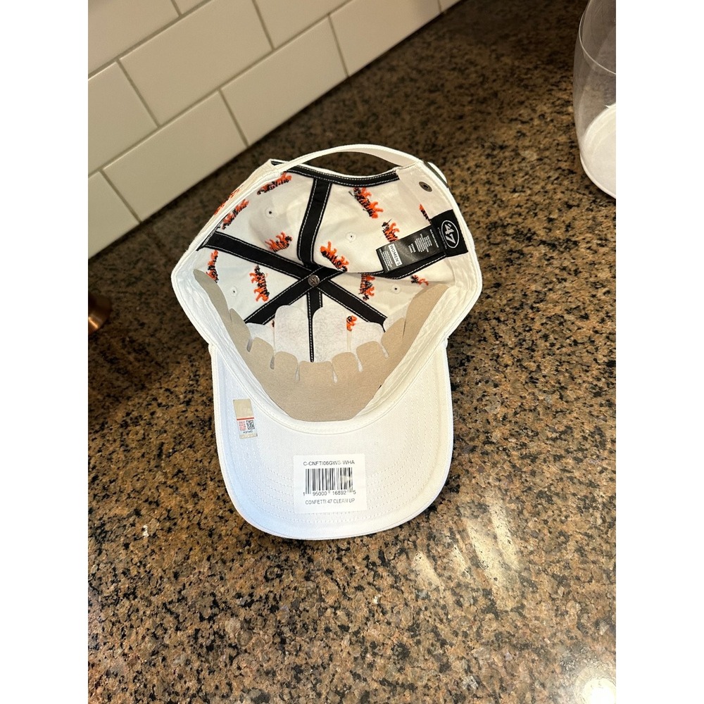 Auburn Tigers '47 Clean Up Adjustable Hat White Orange Tiger Print - Picture 6 of 9